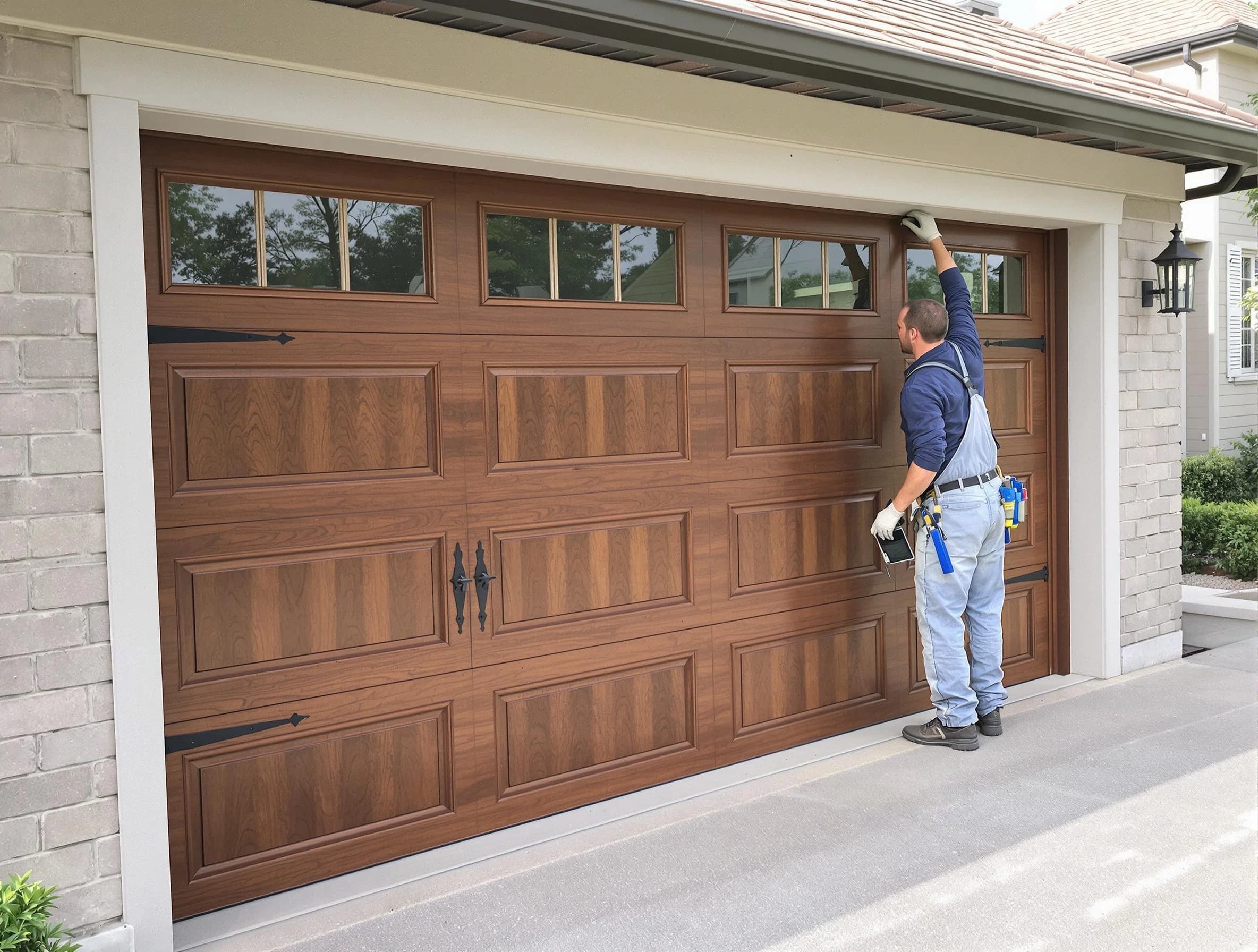 Custom garage door showcase by Jupiter Garage Door Repair in Jupiter