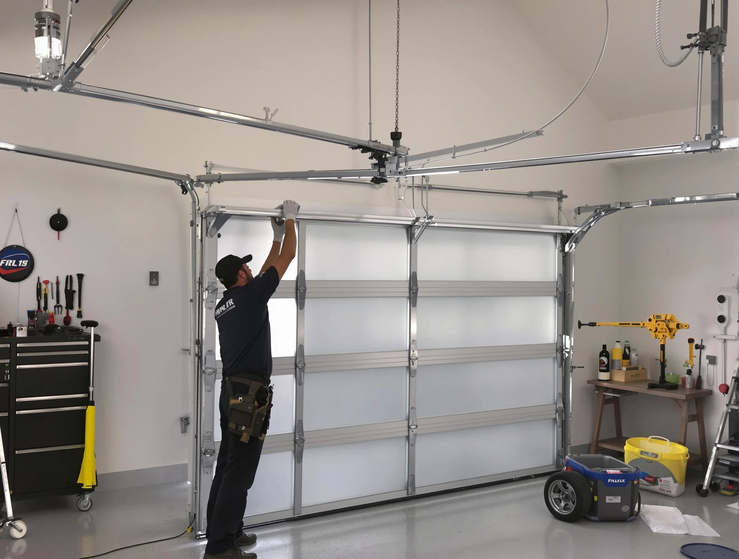 Jupiter Garage Door Repair certified team performing precision garage door installation in Jupiter