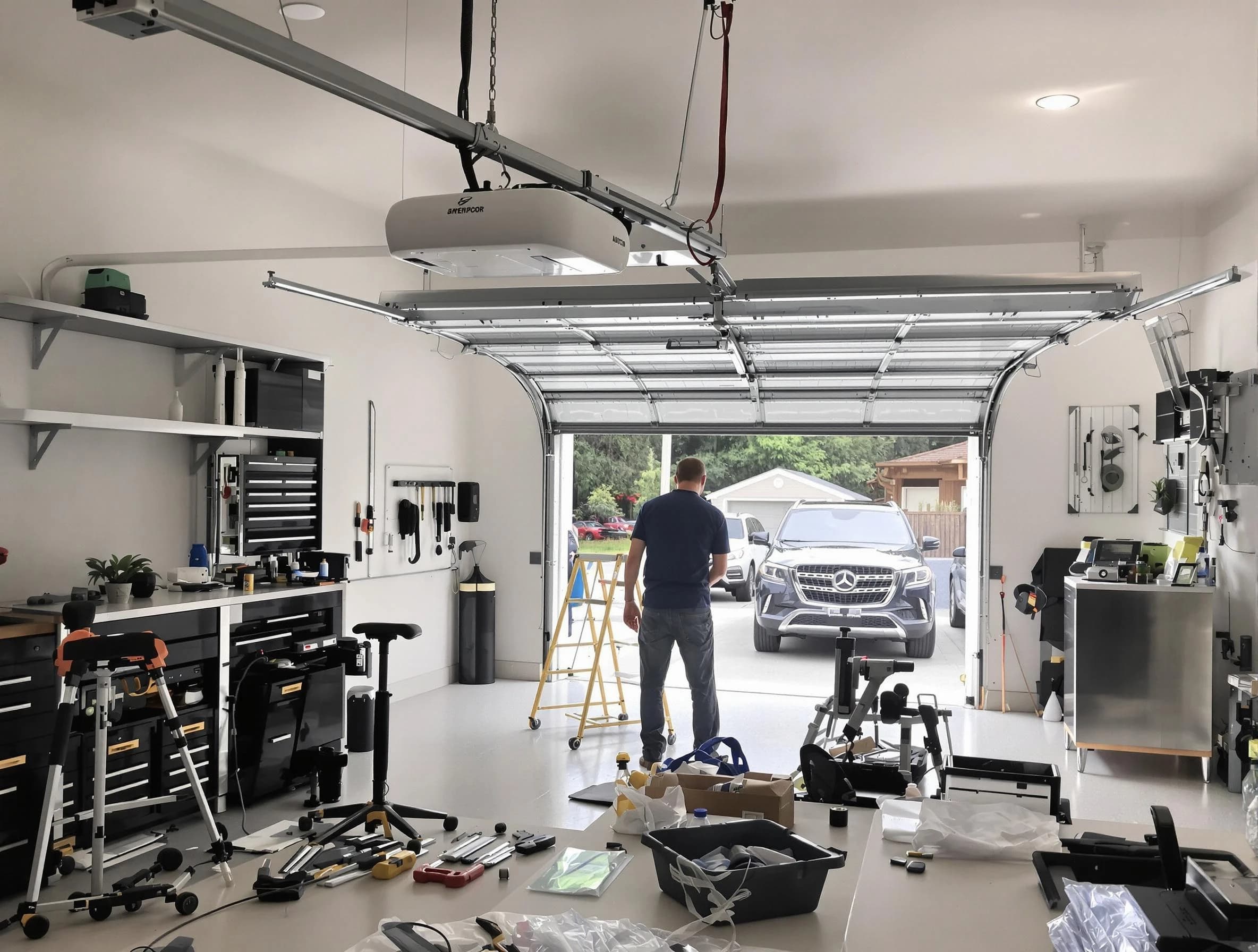 Garage door opener installation by Jupiter Garage Door Repair in Jupiter