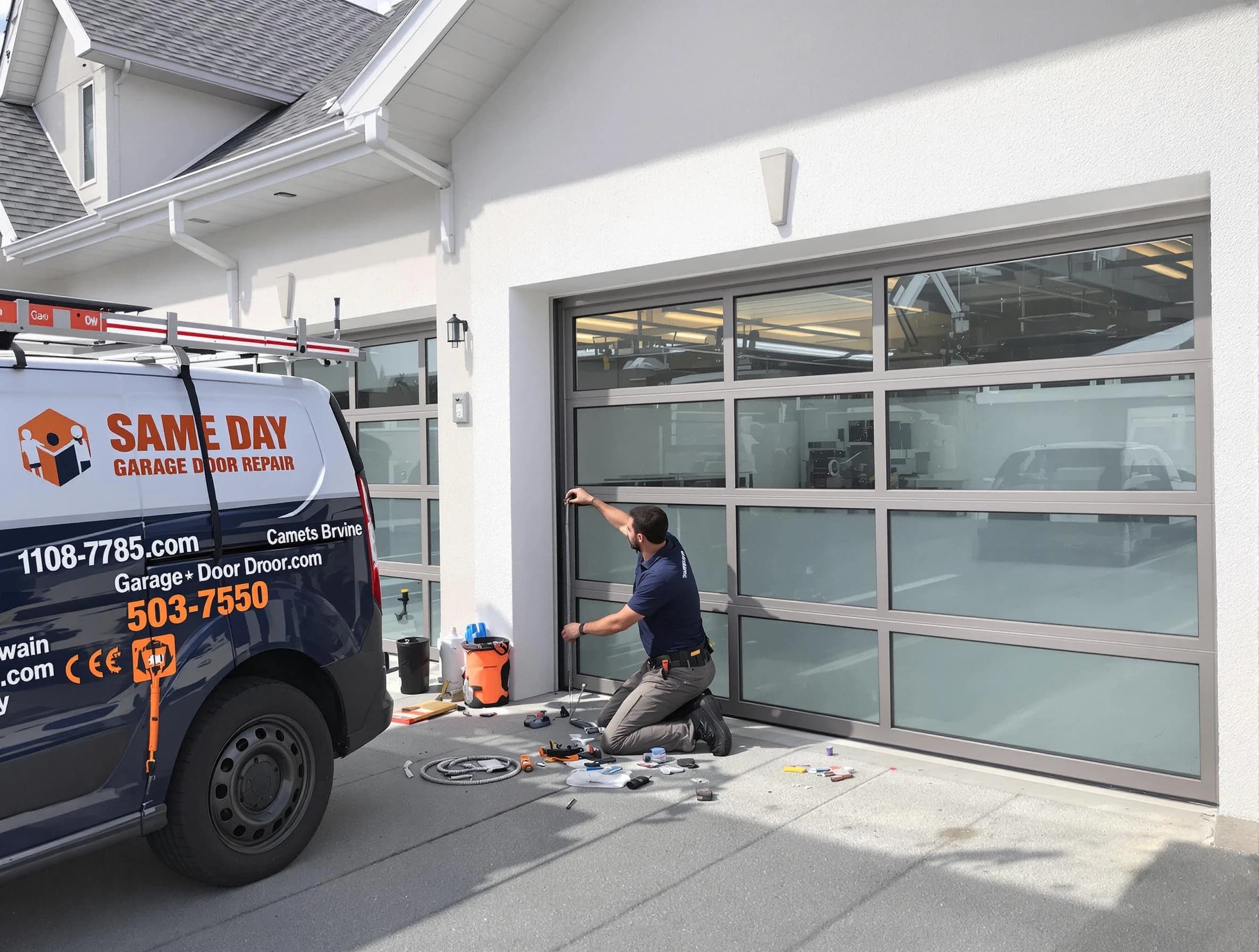 Same-day garage door repair service by Jupiter Garage Door Repair in Jupiter