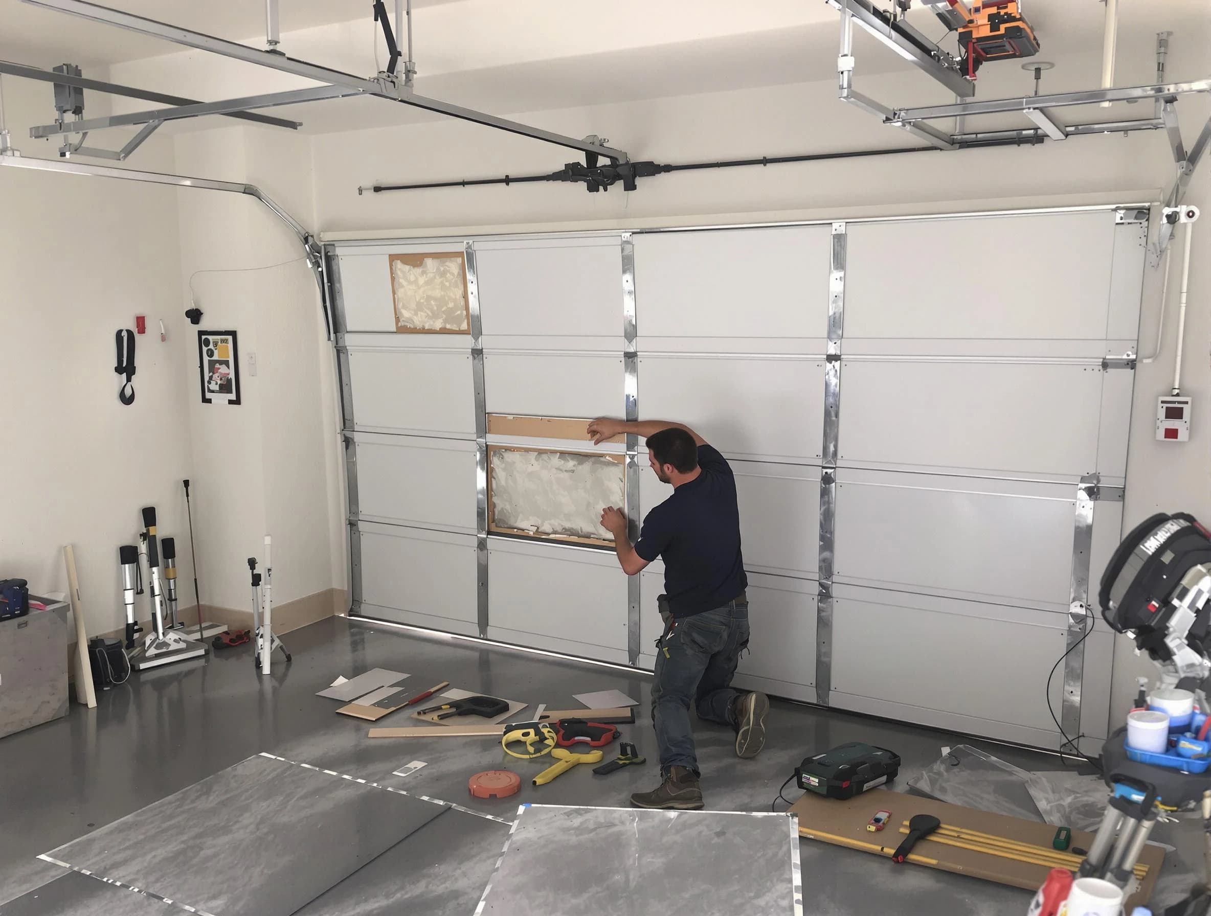 Garage Door Panel Repair in Jupiter