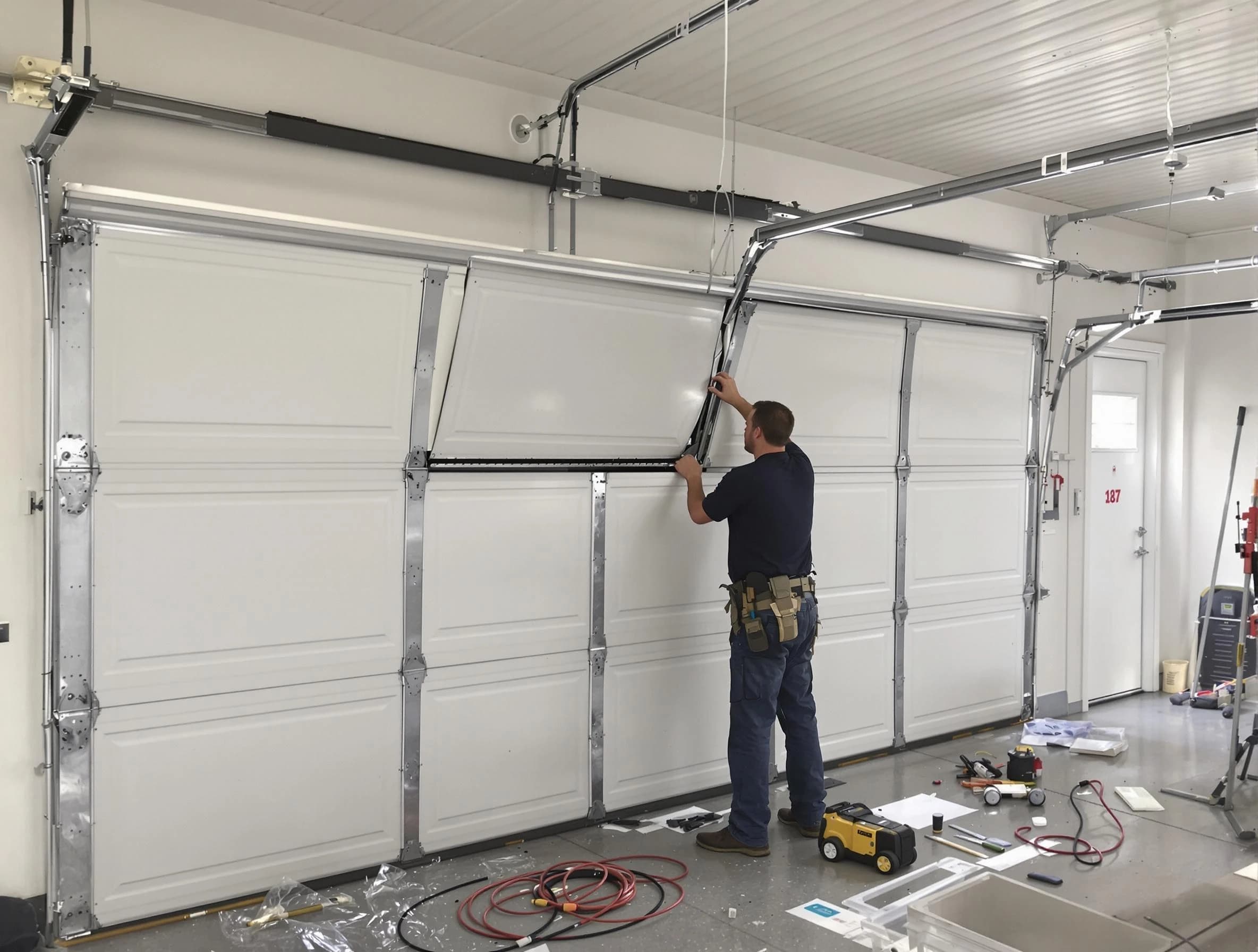 Garage Door Section Replacement in Jupiter